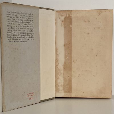 A BOOK OF AUSTRALIAN AND NEW ZEALAND VERSE