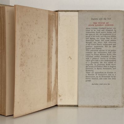 A BOOK OF AUSTRALIAN AND NEW ZEALAND VERSE