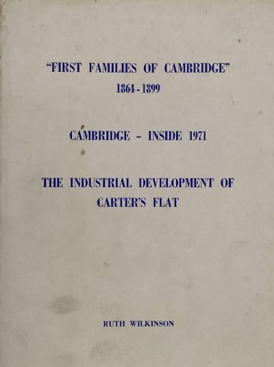 FIRST FAMILIES OF CAMBRIDGE 1864-1899