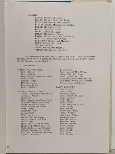 FIRST FAMILIES OF CAMBRIDGE 1864-1899