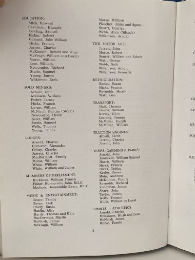 FIRST FAMILIES OF CAMBRIDGE 1864-1899