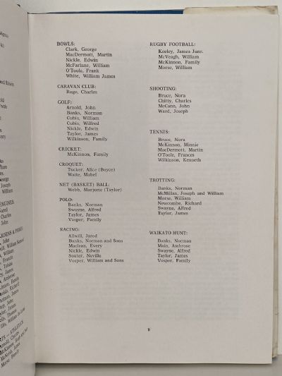 FIRST FAMILIES OF CAMBRIDGE 1864-1899