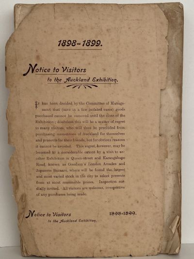 AUCKLAND INDUSTRIAL AND MINING EXHIBITION: Handbook and Catalogue 1899