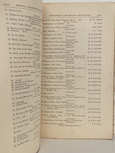 AUCKLAND INDUSTRIAL AND MINING EXHIBITION: Handbook and Catalogue 1899
