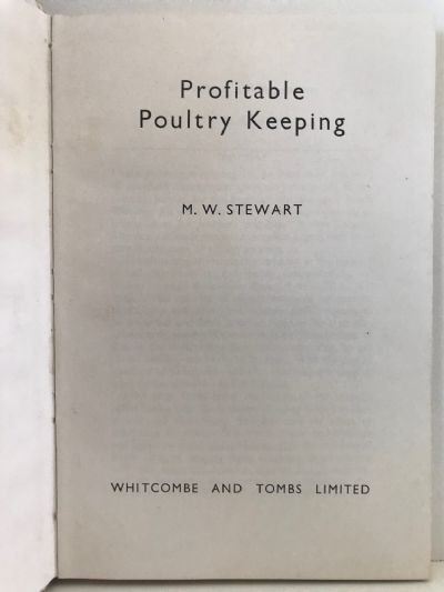 PROFITABLE POULTRY KEEPING: 4th Edition
