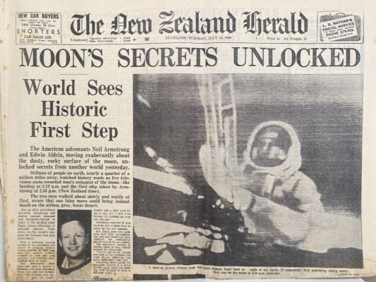 OLD NEWSPAPER: The New Zealand Herald, 22 July 1969 - Moon Landing Special