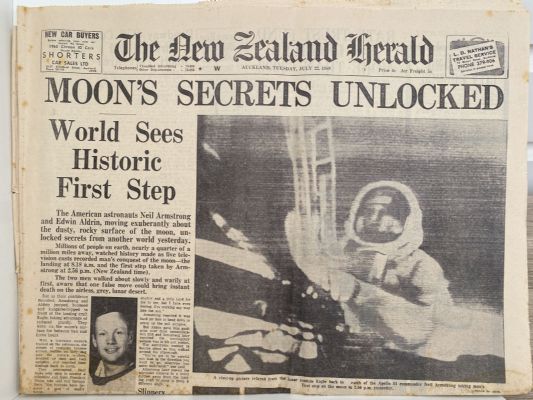OLD NEWSPAPER: The New Zealand Herald, 22 July 1969 - Moon Landing Special