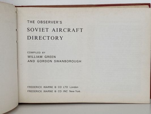 THE OBSERVER'S SOVIET AIRCRAFT DIRECTORY