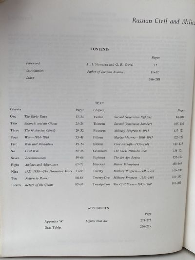 RUSSIAN CIVIL AND MILITARY AIRCRAFT 1884-1969