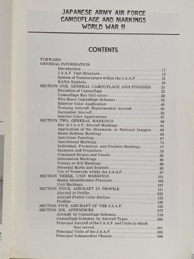 JAPANESE ARMY AIR FORCE CAMOUFLAGE AND MARKINGS WORLD WAR II