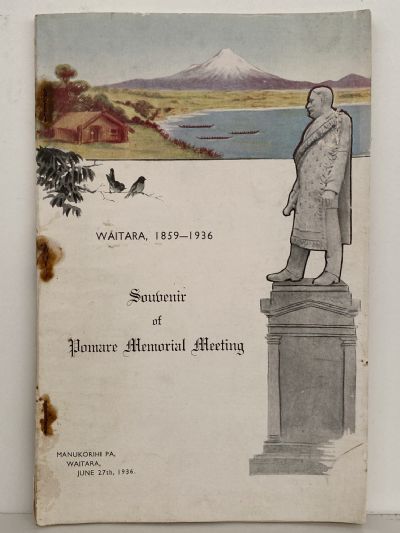 WAITARA 1859-1936: Souvenir of Pomare Memorial Meeting