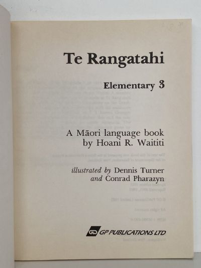 TE RANGATAHI: A Maori Language Course - Books 1 and 2