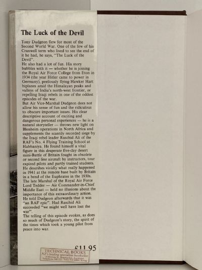 THE LUCK OF THE DEVIL: Autobiography of Air Vice-Marshal A.G. Dudgeon 1934-41