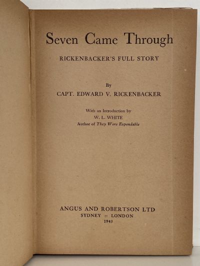 SEVEN CAME THROUGH: Rickenbacker's Full Story