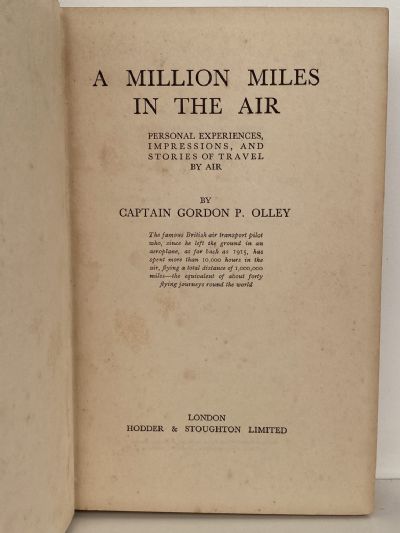 A MILLION MILES IN THE AIR