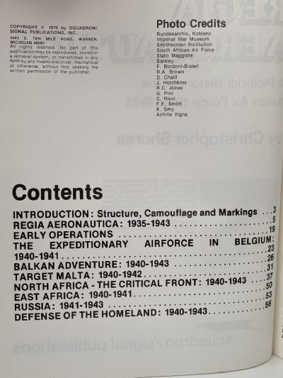 REGIA AERONAUTICA: A Pictorial History of the Italian Air Force 1940-1943