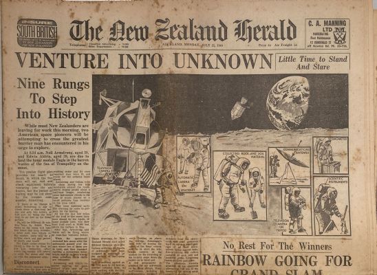 OLD NEWSPAPER: The New Zealand Herald, 21 July 1969 - Moon Landing Special
