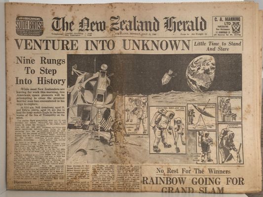 OLD NEWSPAPER: The New Zealand Herald, 21 July 1969 - Moon Landing Special