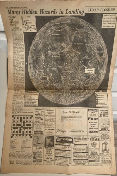 OLD NEWSPAPER: The New Zealand Herald, 21 July 1969 - Moon Landing Special