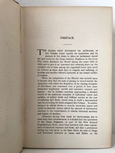 OFFICIAL HISTORY OF THE OTAGO REGIMENT, N.Z.E.F. In the Great War 1914-1918