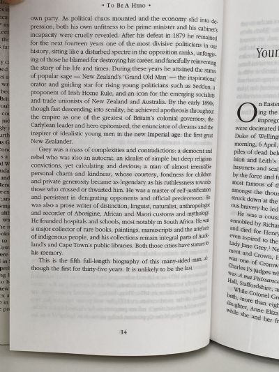 TO BE A HERO: A Biography of Sir George Grey