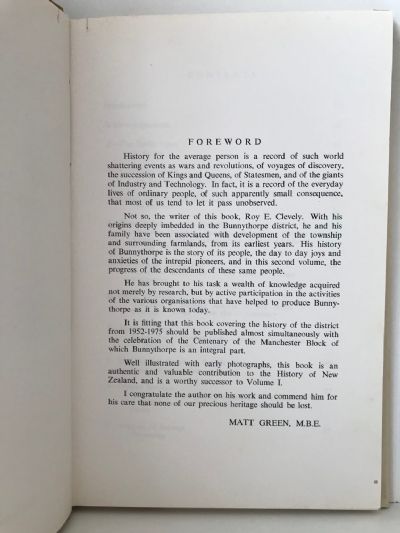 BUNNYTHORPE AND DISTRICT: Vol. II 1952-1975