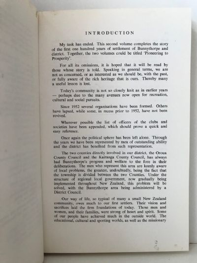 BUNNYTHORPE AND DISTRICT: Vol. II 1952-1975