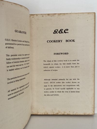 GEC COOKERY BOOK
