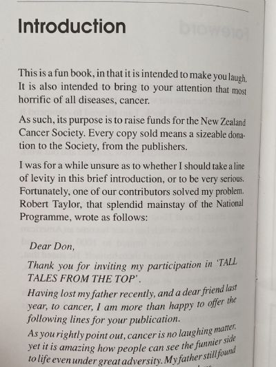 TALL TALES FROM THE TOP: Jokes and Stories from Famous New Zealanders