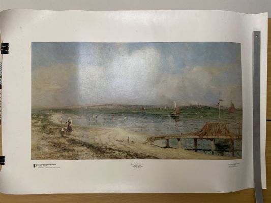 OLD PRINT: Breezy Day off Point Henry