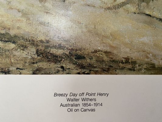 OLD PRINT: Breezy Day off Point Henry