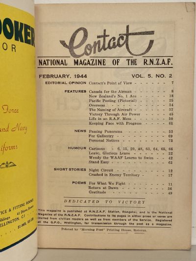 CONTACT: The National Magazine of the RNZAF - Vol. 5, No. 2 - February 1944