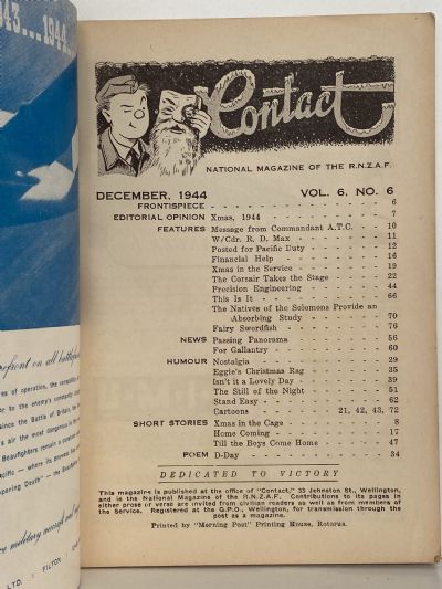 CONTACT: The National Magazine of the RNZAF - Vol. 6, No. 6 - December 1944