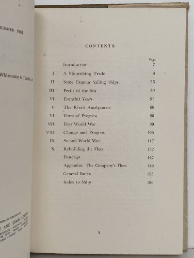 SHAW SAVILL LINE: One hundred years of trading