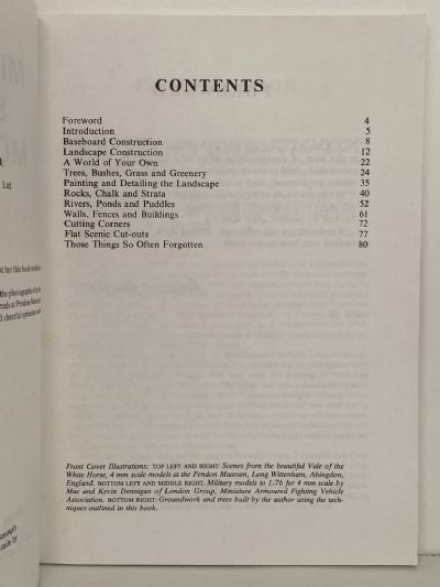 MINIATURE SCENIC MODELLING: For Model Railways and Military Modellers