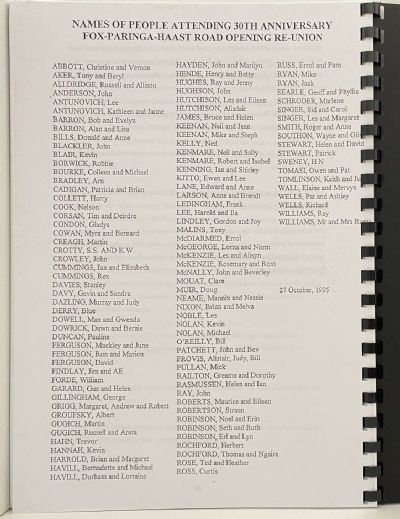 STORIES OF THE FOX-PARINGA-HAAST ROAD