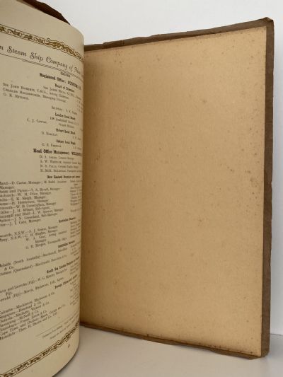 UNION STEAMSHIP COMPANY of New Zealand 1875 - 1925