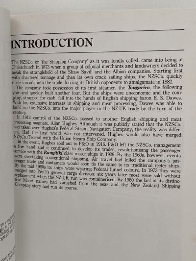 SHIPS OF THE NEW ZEALAND SHIPPING COMPANY