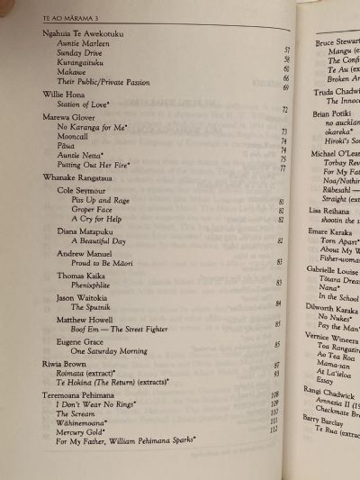 TE AO MARAMA: Contemporary Maori Writing, Volume 3 Te Puawaitanga o te Korero