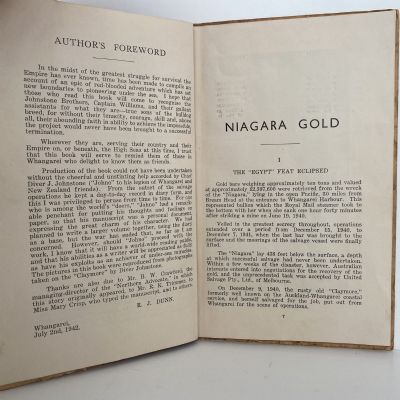 NIAGARA GOLD: The Romantic Story of Sunken Treasure