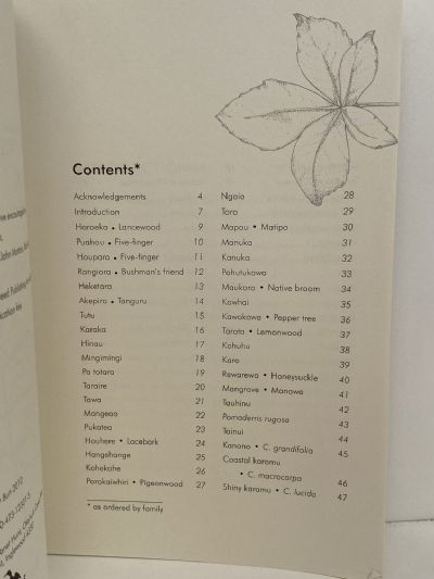 NATIVE TREES AND SHRUBS OF THE HAURAKI GULF ISLANDS