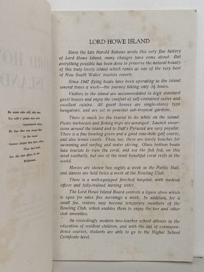LORD HOWE ISLAND: Its Discovery and Early Associations 1788 to 1888