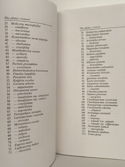 EAGLE'S TREES AND SHRUBS OF NEW ZEALAND: Volume One and Volume Two