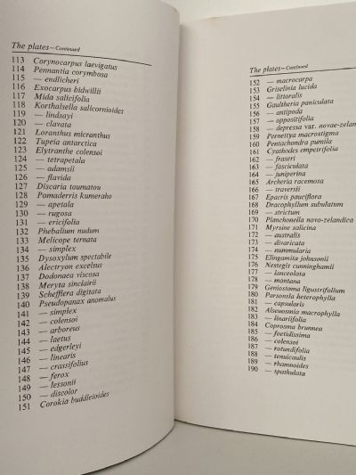 EAGLE'S TREES AND SHRUBS OF NEW ZEALAND: Volume One and Volume Two