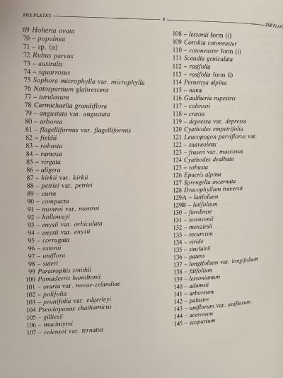 EAGLE'S TREES AND SHRUBS OF NEW ZEALAND: Volume One and Volume Two