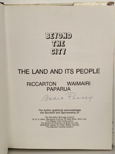 BEYOND THE CITY: The Land and its People Riccarton Waimairi Paparua