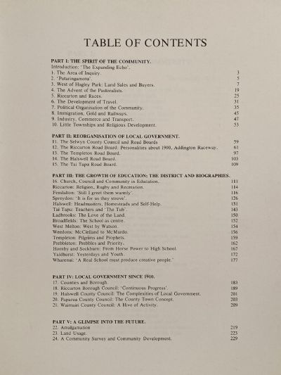 BEYOND THE CITY: The Land and its People Riccarton Waimairi Paparua