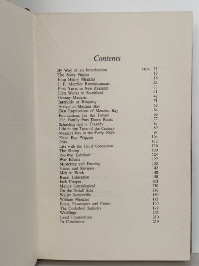 THE STORY OF MENZIES BAY: Banks Peninsula