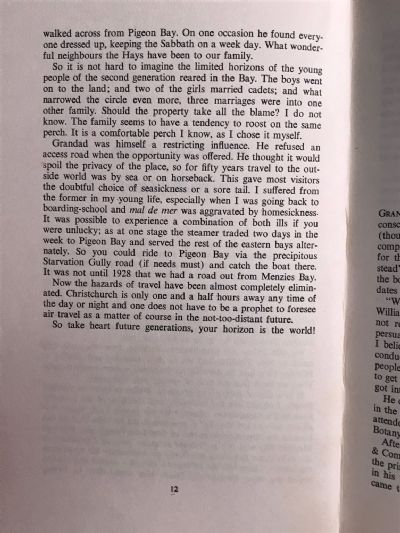 THE STORY OF MENZIES BAY: Banks Peninsula