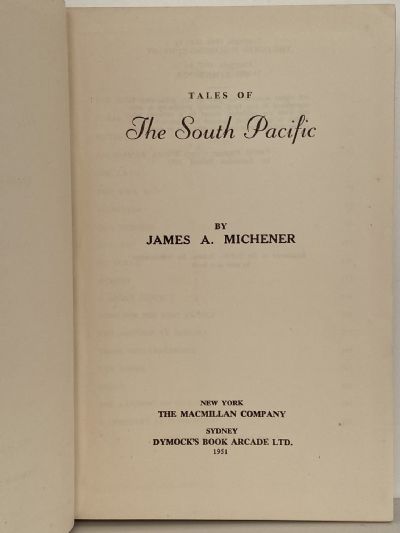 TALES OF THE SOUTH PACIFIC